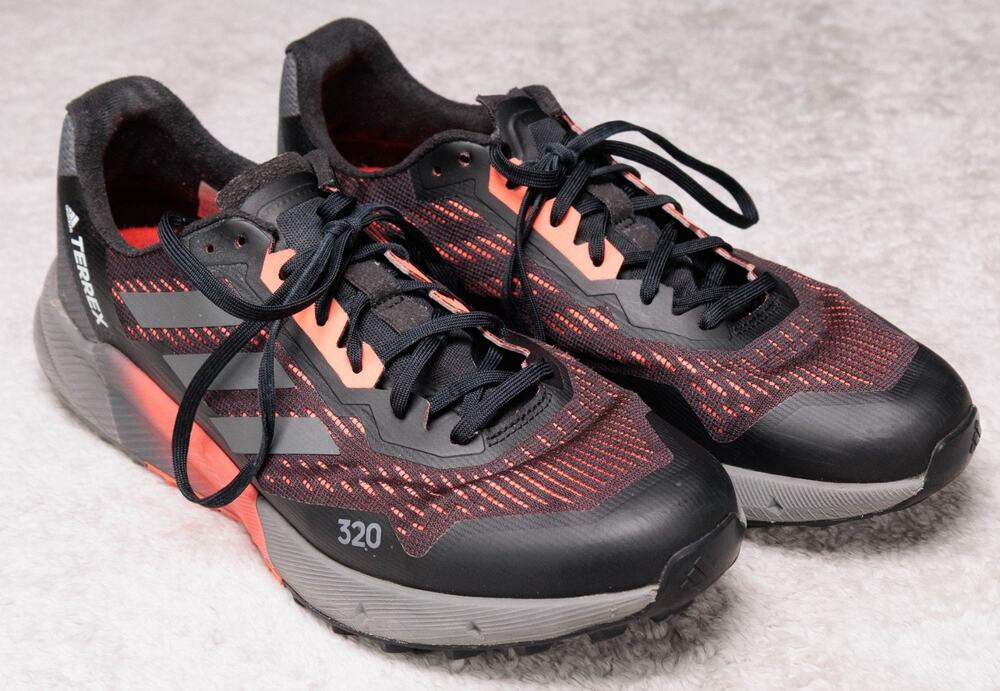 Adidas Terrex Agravic Flow 2 Trail Running Shoes Orange Black Mens Size 11